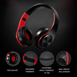 Load image into Gallery viewer, Bluetooth Over Ear Stereo Wireless Headphones With Built-in Mic
