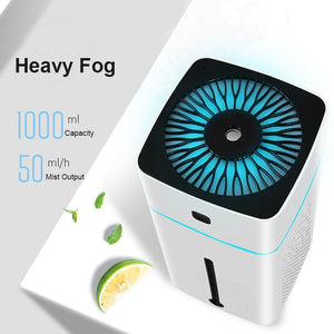 Ultrasonic Air Humidifier Mute 7 Color Night Light 1000ML