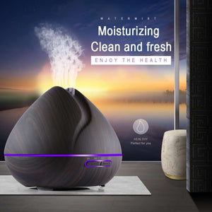 500ml Remote Control Air Aroma Ultrasonic Humidifier With Color LED Lights