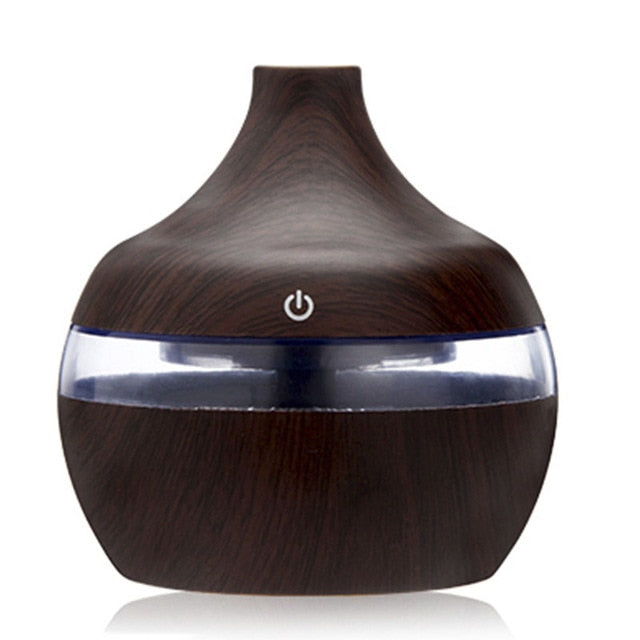 Electric Humidifier Wodden Oil Diffuser