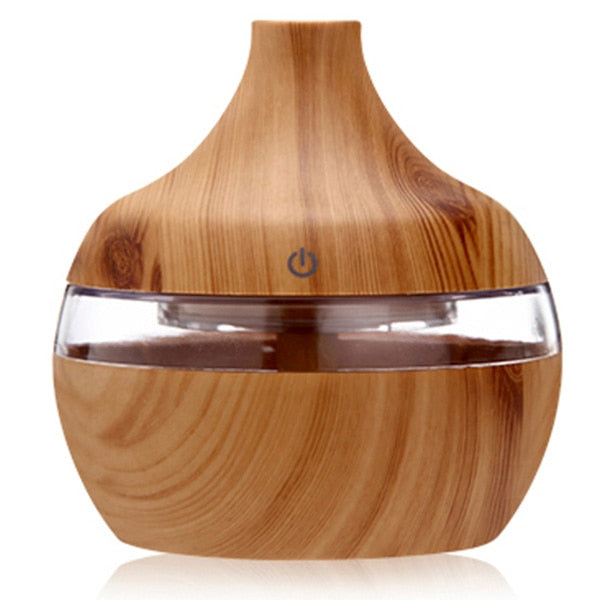 Electric Humidifier Wodden Oil Diffuser