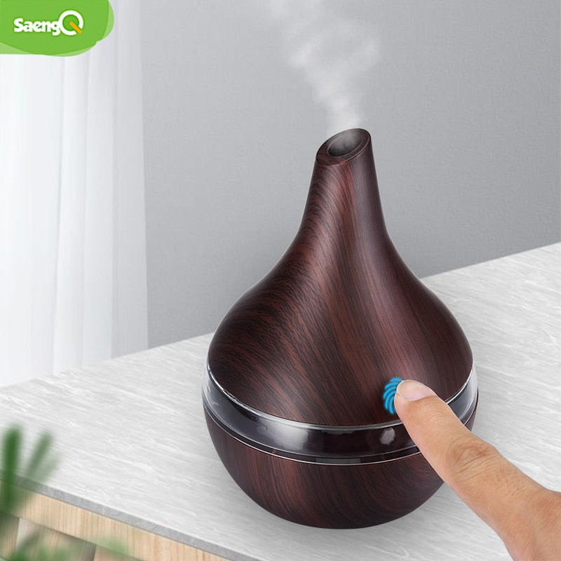 Electric Humidifier Wodden Air Diffuser