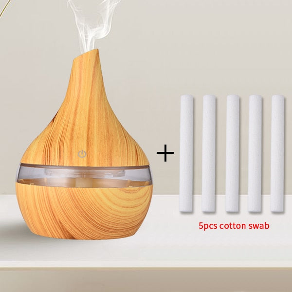 Electric Humidifier Wodden Air Diffuser