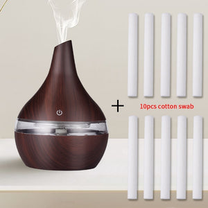 Electric Humidifier Wodden Air Diffuser