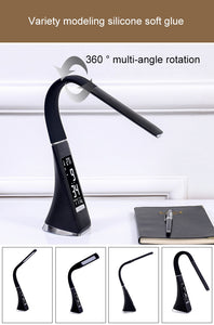 5W LED Foldable and Dimmable Desk Lamp with Alarm clock