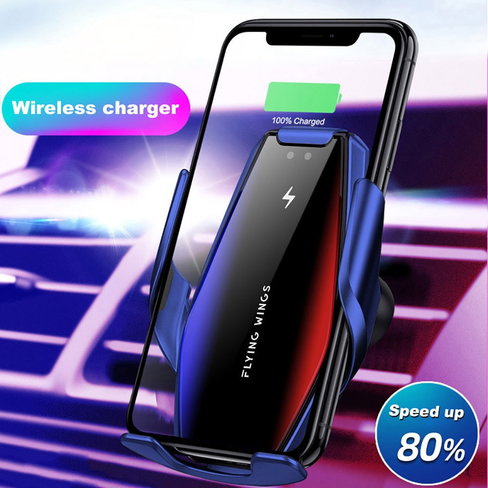 Automatic Clamping 15W Fast Car Wireless Charger