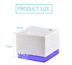 300ML Creativity Water Cube Humidifier Ultrasonic Aroma Essential Oil Diffuser Mist Maker Air humidificador LED Night Light