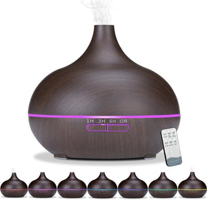 550ml Oil Diffuser Humidifier With Remote Control and LED Lights