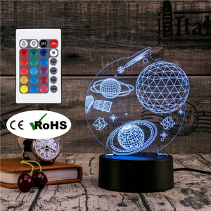 3D Led Atmosphere Night Light